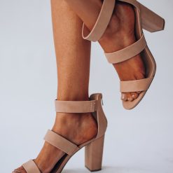 Southern Alternative Date Night Strappy Heel (Taupe)