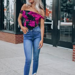 Southern Alternative Night Out Floral Crop Top 2 Southern Alternative Night Out Floral Crop Top