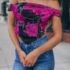 Southern Alternative Night Out Floral Crop Top