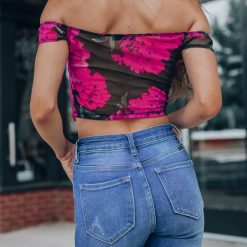 Southern Alternative Night Out Floral Crop Top 3 Southern Alternative Night Out Floral Crop Top