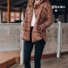 Southern Alternative Jackets Teddy Plaid Jacket