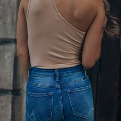 Southern Alternative Clothing Rowan Ribbed Bodysuit (Taupe)