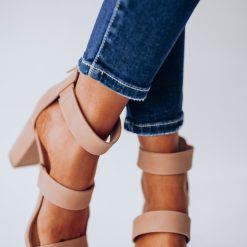Southern Alternative Date Night Strappy Heel (Taupe)