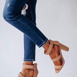Southern Alternative Date Night Strappy Heel (Taupe)