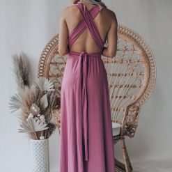 Southern Alternative Directions Multi Wrap Maxi Dress (Mauve)