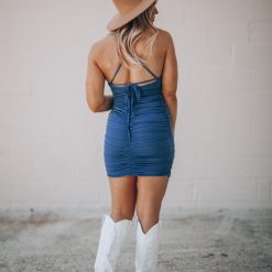 Southern Alternative Key West Ruched Mini Dress (Ocean) Dresses 4 Southern Alternative Key West Ruched Mini Dress (Ocean) Dresses