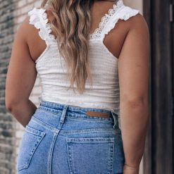 Southern Alternative Solstice Smocked Top (Ivory)