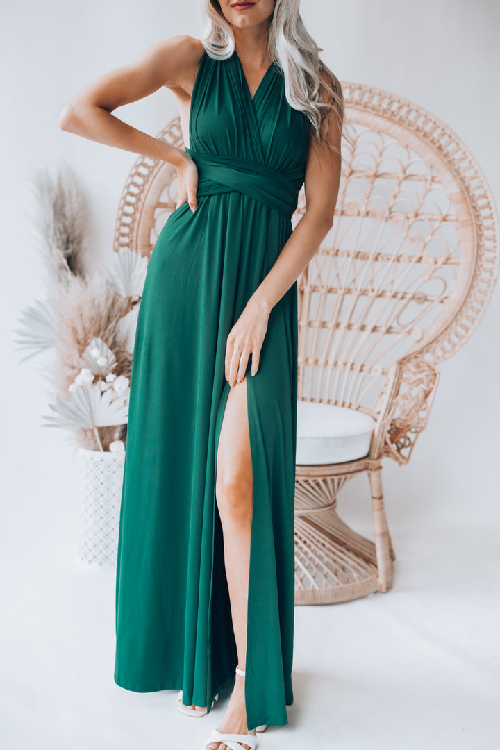 Southern Alternative Dresses Directions Multi Wrap Maxi Dress (Forest) Southern Alternative Dresses Directions Multi Wrap Maxi Dress (Forest)