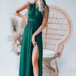 Southern Alternative Dresses Directions Multi Wrap Maxi Dress (Forest)