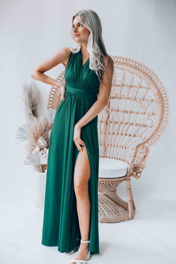 Southern Alternative Dresses Directions Multi Wrap Maxi Dress (Forest) Southern Alternative Dresses Directions Multi Wrap Maxi Dress (Forest)