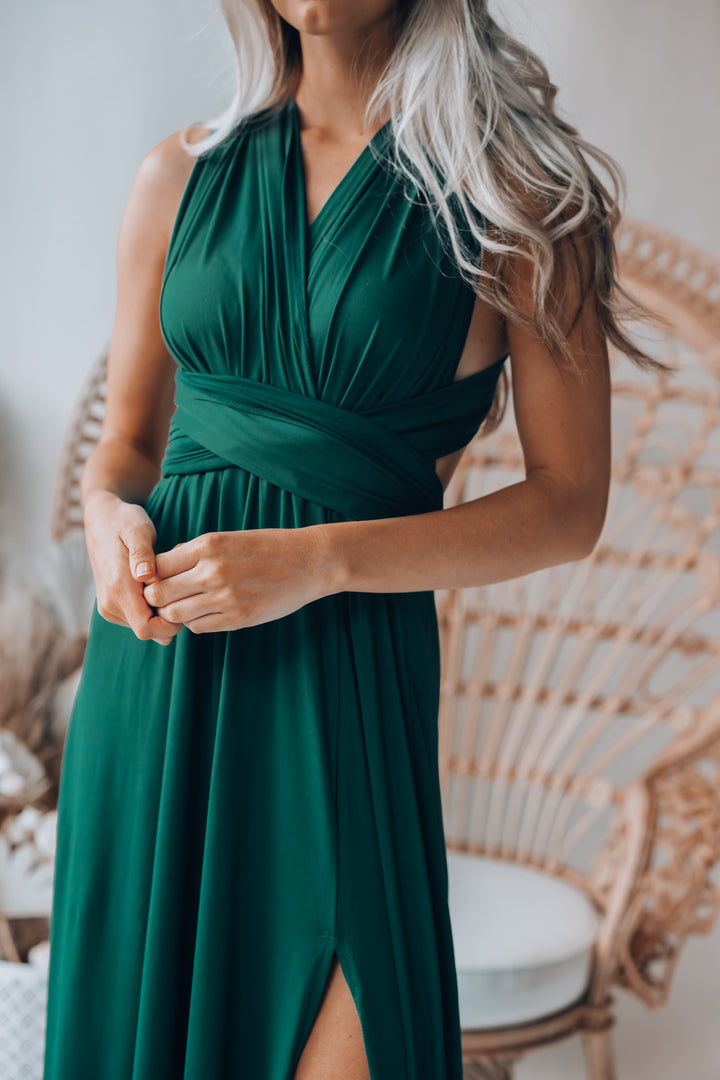 Southern Alternative Dresses Directions Multi Wrap Maxi Dress (Forest) Southern Alternative Dresses Directions Multi Wrap Maxi Dress (Forest)