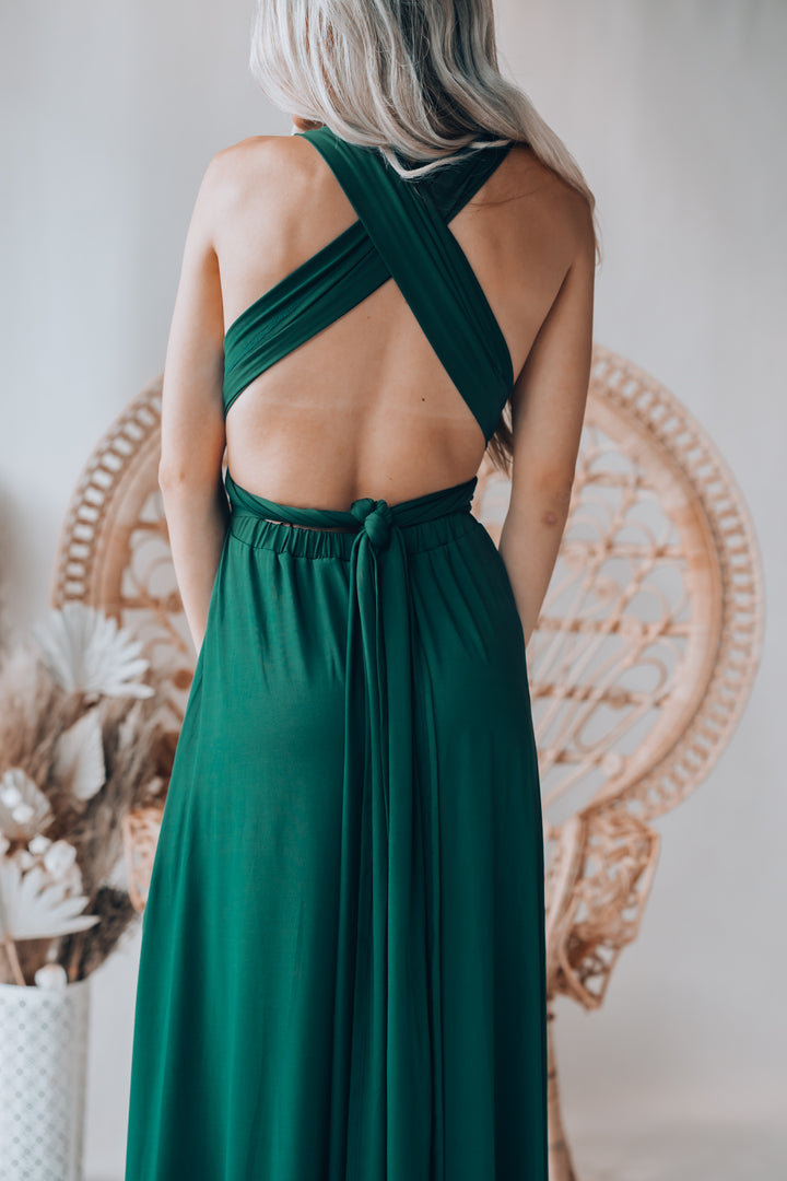 Southern Alternative Dresses Directions Multi Wrap Maxi Dress (Forest) Southern Alternative Dresses Directions Multi Wrap Maxi Dress (Forest)