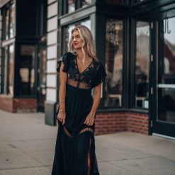 Southern Alternative Skylar Embroidered Maxi Dress (Black) 7 Southern Alternative Skylar Embroidered Maxi Dress (Black)