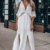 Southern Alternative Sonya Cold Shoulder Maxi Dress (Ivory) Dresses