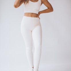 Southern Alternative Run My Way Leopard Sports Bra (Natural) Bralettes / Intimates