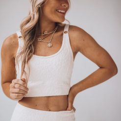 Southern Alternative Run My Way Leopard Sports Bra (Natural) Bralettes / Intimates