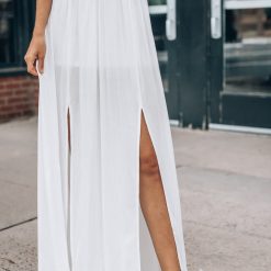 Southern Alternative Sonya Cold Shoulder Maxi Dress (Ivory) Dresses 6 Southern Alternative Sonya Cold Shoulder Maxi Dress (Ivory) Dresses