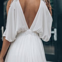 Southern Alternative Sonya Cold Shoulder Maxi Dress (Ivory) Dresses 10 Southern Alternative Sonya Cold Shoulder Maxi Dress (Ivory) Dresses