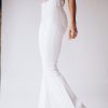 Southern Alternative Denim Set In Stone Bell Bottoms (White)