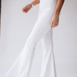 Southern Alternative Denim Set In Stone Bell Bottoms (White) 3 Southern Alternative Denim Set In Stone Bell Bottoms (White)