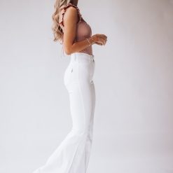 Southern Alternative Denim Set In Stone Bell Bottoms (White) 4 Southern Alternative Denim Set In Stone Bell Bottoms (White)