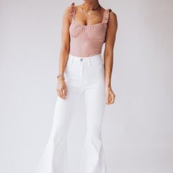 Southern Alternative Denim Set In Stone Bell Bottoms (White) 7 Southern Alternative Denim Set In Stone Bell Bottoms (White)