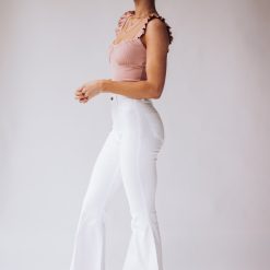 Southern Alternative Denim Set In Stone Bell Bottoms (White) 8 Southern Alternative Denim Set In Stone Bell Bottoms (White)