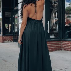 Southern Alternative Dresses Rhythm Romper Maxi Dress (Black)