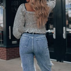 Southern Alternative Louella Spotted Tie Front Top Clothing