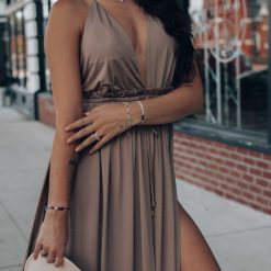Southern Alternative Rhythm Romper Maxi Dress (Mocha) 9 Southern Alternative Rhythm Romper Maxi Dress (Mocha)