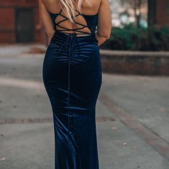 Southern Alternative Own The Night Velvet Maxi Dress (Navy) Clothing 2 Southern Alternative Own The Night Velvet Maxi Dress (Navy) Clothing
