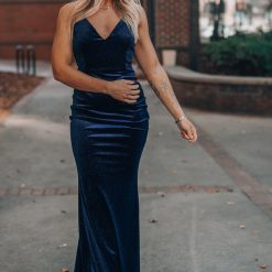 Southern Alternative Own The Night Velvet Maxi Dress (Navy) Clothing 4 Southern Alternative Own The Night Velvet Maxi Dress (Navy) Clothing