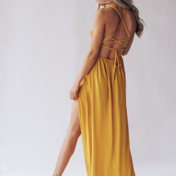 Southern Alternative Rome Lace Maxi Dress (Mustard) Dresses 4 Southern Alternative Rome Lace Maxi Dress (Mustard) Dresses
