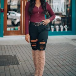 Southern Alternative Cool Horizons Bodysuit (Wine)