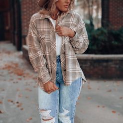 Southern Alternative Meet Me There Plaid Shacket