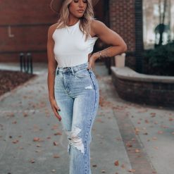 Southern Alternative Backlash Open Back Bodysuit (White) Clothing 3 Southern Alternative Backlash Open Back Bodysuit (White) Clothing