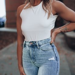 Southern Alternative Backlash Open Back Bodysuit (White) Clothing