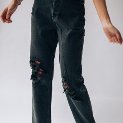 Southern Alternative Vibe Check Boyfriend Jeans (Black) 3 Southern Alternative Vibe Check Boyfriend Jeans (Black)