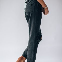 Southern Alternative Vibe Check Boyfriend Jeans (Black) 5 Southern Alternative Vibe Check Boyfriend Jeans (Black)