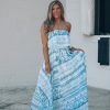 Southern Alternative Clothing California Coast Tie Dye Maxi Dress