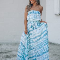 Southern Alternative Clothing California Coast Tie Dye Maxi Dress