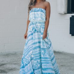 Southern Alternative Clothing California Coast Tie Dye Maxi Dress