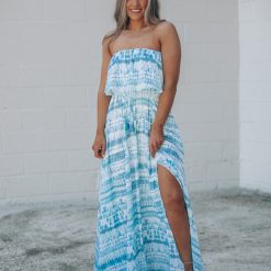 Southern Alternative Clothing California Coast Tie Dye Maxi Dress