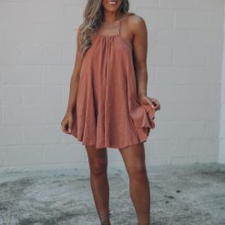 Southern Alternative Twirling Around Mini Dress (Dusty Rose)