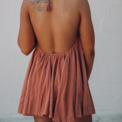 Southern Alternative Twirling Around Mini Dress (Dusty Rose)