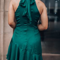 Southern Alternative Dresses Under The Stars Halter Mini Dress (Forest Green) 3 Southern Alternative Dresses Under The Stars Halter Mini Dress (Forest Green)