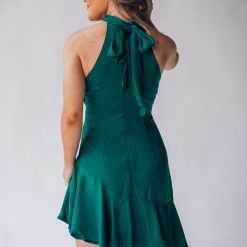 Southern Alternative Dresses Under The Stars Halter Mini Dress (Forest Green) 7 Southern Alternative Dresses Under The Stars Halter Mini Dress (Forest Green)