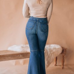 Southern Alternative Soho Distressed Flare Jeans(Medium Stone) 7 Southern Alternative Soho Distressed Flare Jeans(Medium Stone)