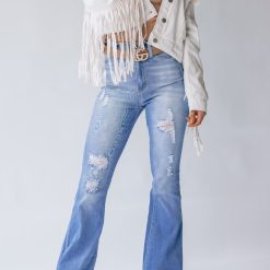 Southern Alternative Into The World Fringe Denim Jacket