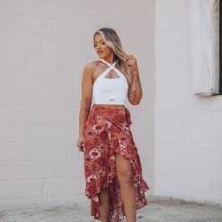 Southern Alternative Clothing Desert Floral Wrap Midi Skirt 6 Southern Alternative Clothing Desert Floral Wrap Midi Skirt